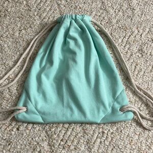 Child’s Mint Green Drawstring Backpack